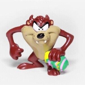 TAZ Holding Easter Egg 3" Figure - 1999 Looney Tunes Warner Bros